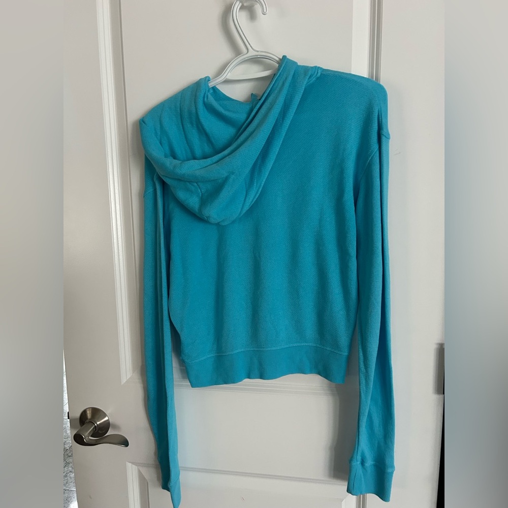 Skims Modal French Terry Classic Hoodie Cyan - Picture 5 of 5